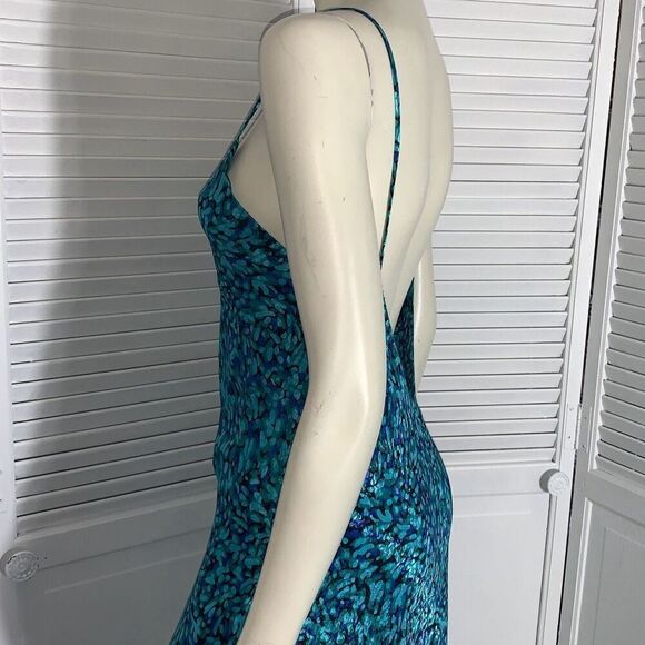 Vintage Neiman Marcus UNION MADE Slip Satin Maxi Dress Georgette Trabolsi Medium - Picture 10 of 15